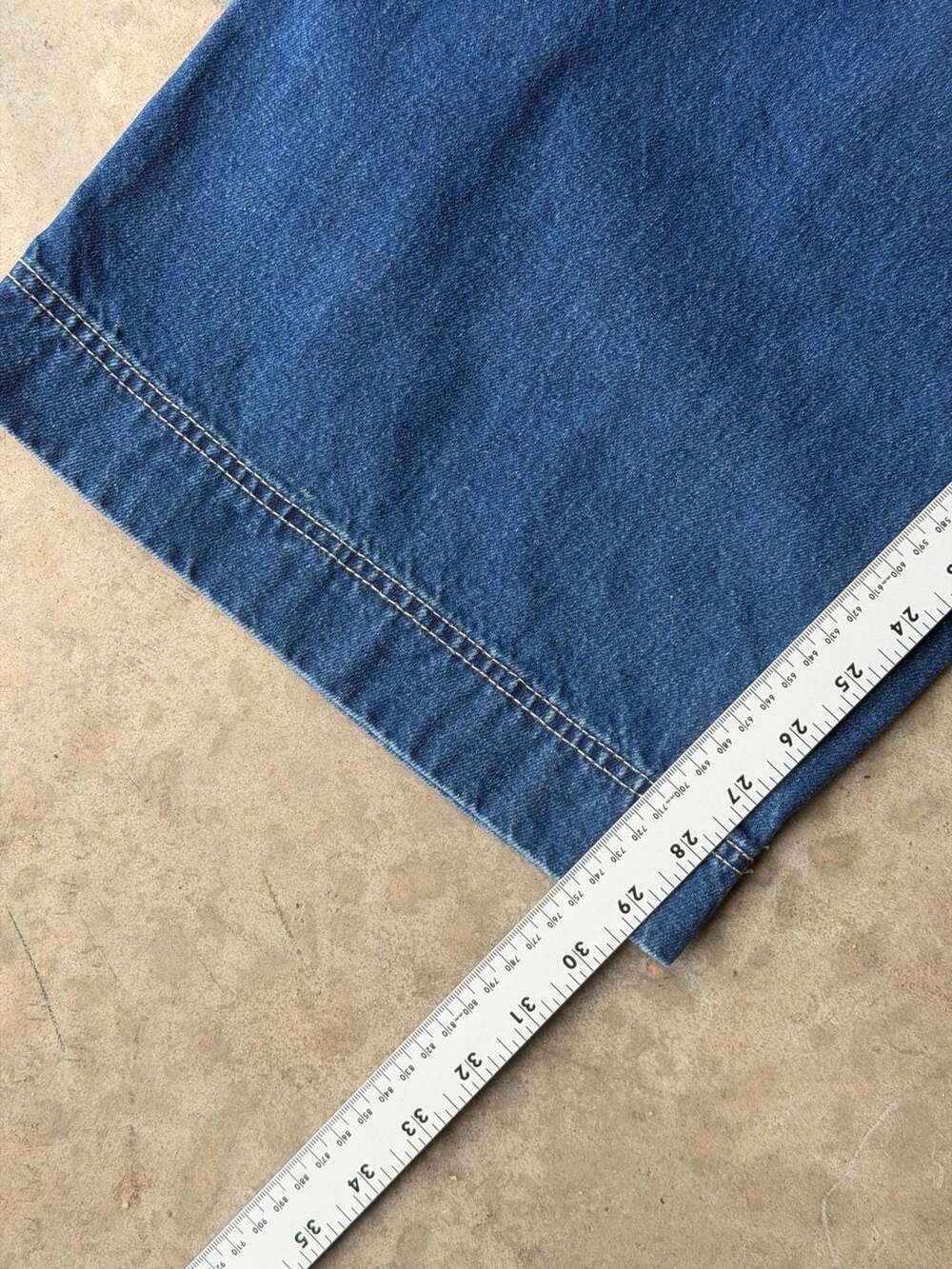 A-Lab 26 Inch Mega Wide Leg Bunny Patch Skater Jeans - Picture 7 of 14
